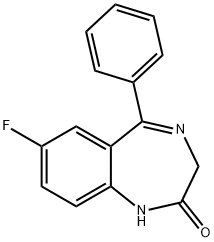 N-desmethylflunitrazepam Structure