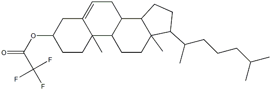 Cholest-5-en-3β-ol trifluoroacetate Structure