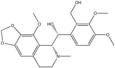 (R)-3,4-Dimethoxy-α-[(5R)-5,6,7,8-tetrahydro-4-methoxy-6-methyl-1,3-dioxolo[4,5-g]isoquinolin-5-yl]-1,2-benzenedimethanol Structure