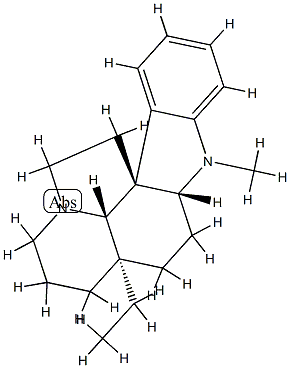 (19α)-1-Methylaspidospermidine Structure