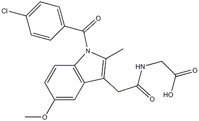N-indomethacycloglycine Structure