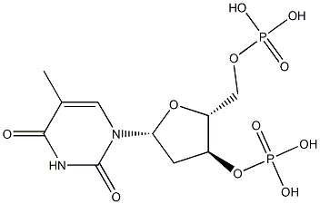 thymidine 3',5'-diphosphate Structure