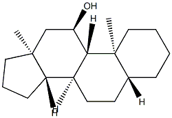 5α-Androstan-11α-ol Structure