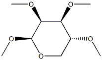 Methyl 2-O,3-O,4-O-trimethyl-β-D-lyxopyranoside Structure