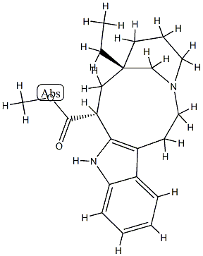 [7S,(+)]-7-Ethyl-1,4,5,6,7,8,9,10-octahydro-2H-3,7-methanoazacycloundecino[5,4-b]indole-9β-carboxylic acid methyl ester Structure
