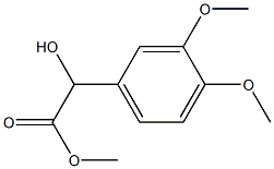 3,4-Dimethoxy-α-hydroxybenzeneacetic acid methyl ester Structure