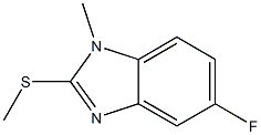 Benzimidazole,5-fluoro-1-methyl-2-(methylthio)-(7CI,8CI) Structure