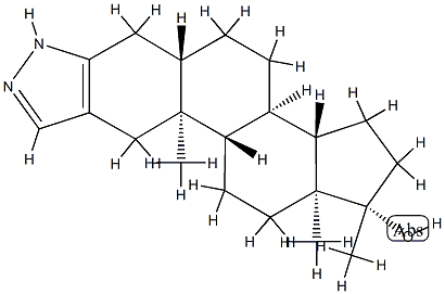 1H-Androstano3,2-cpyrazol-17-ol, 17-methyl-, (5.alpha.,17.beta.)-|