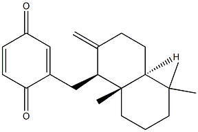 2-[[(1S,4aα)-2-Methylene-5,5,8aβ-trimethyldecahydronaphthalene-1-yl]methyl]-1,4-benzoquinone Structure