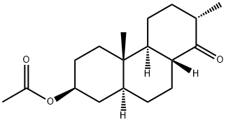 (2S,4aβ,8aβ,10aα)-7α-(Acetyloxy)-3,4,4a,4b,5,6,7,8,8a,9,10,10a-dodecahydro-2β,4bα-dimethyl-1(2H)-phenanthrenone 结构式