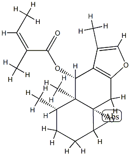 (4S)-8β,8aβ-Epoxy-4,4a,5,6,7,8,8a,9-octahydro-3,4aβ,5β-trimethylnaphtho[2,3-b]furan-4β-ol (Z)-2-methyl-2-butenoate|