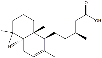 ラブダ-7-エン-15-酸 化学構造式