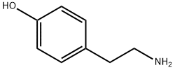 对羟基苯乙胺, 51-67-2, 结构式
