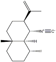 (1S,8aβ)-Decahydro-1-isocyano-4aα,8β-dimethyl-2α-(1-methylethenyl)naphthalene Structure
