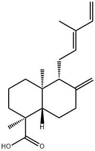 (1S,8aβ)-Decahydro-1,4aα-dimethyl-6-methylene-5α-[(E)-3-methylpenta-2,4-dienyl]-1-naphthalenecarboxylic acid Structure