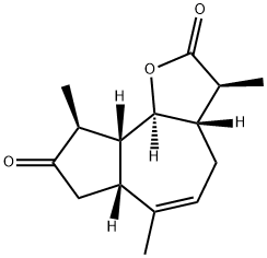 (3S)-3aβ,6aβ,7,9,9aβ,9bα-Hexahydro-3β,6,9β-trimethylazuleno[4,5-b]furan-2,8(3H,4H)-dione Structure