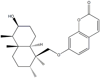 7-[[(1S,8aα)-Decahydro-6β-hydroxy-1,2α,4aβ,5β-tetramethylnaphthalen-1β-yl]methoxy]-2H-1-benzopyran-2-one|