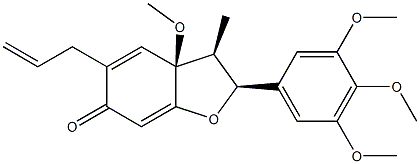 (2S)-3,3a-Dihydro-3aα-methoxy-3α-methyl-5-(2-propenyl)-2α-(3,4,5-trimethoxyphenyl)-6(2H)-benzofuranone|