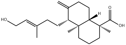 (1S,8aβ)-Decahydro-5α-[(E)-5-hydroxy-3-methyl-3-pentenyl]-1,4aα-dimethyl-6-methylene-1-naphthalenecarboxylic acid|