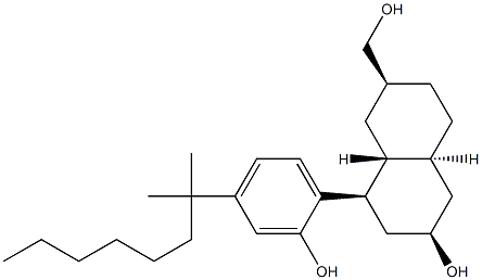 (2S,4aα,8aβ)-8β-[4-(1,1-Dimethylheptyl)-2-hydroxyphenyl]decahydro-6β-hydroxy-2β-naphthalenemethanol Structure