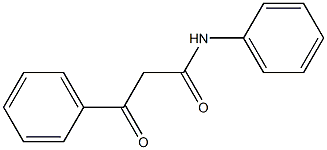 2-苯甲酰乙酰苯胺 结构式