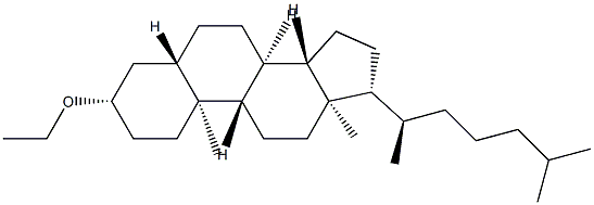 3β-Ethoxy-5α-cholestane Structure