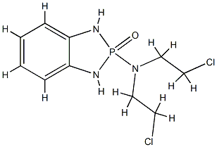 N,N-bis(2-chloroethyl)-8-oxo-7,9-diaza-8$l^{5}-phosphabicyclo[4.3.0]no na-1,3,5-trien-8-amine Structure