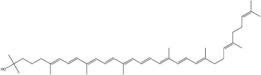 1'-Hydroxy-1',2',7,8-tetrahydro-ψ,ψ-carotene Structure