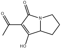 3H-Pyrrolizin-3-one,2-acetyl-5,6,7,7a-tetrahydro-1-hydroxy-(7CI,8CI,9CI) Structure