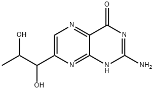 4(3H)-Pteridinone, 2-amino-7-(1,2-dihydroxypropyl) Isobiopterin Structure