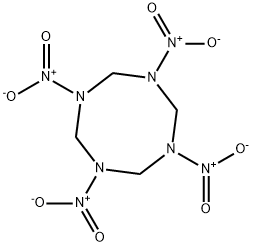 2,4,6,8H-N,N,N,N-Tetranitro-1,3,5,7-tetrazocine Structure