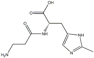 Nα-β-Alanyl-2-methyl-L-histidine Structure