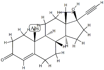 10-fluoroethindrone Structure