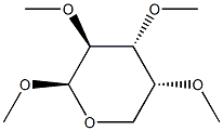 Methyl 2-O,3-O,4-O-trimethyl-β-D-arabinopyranoside Structure