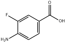 4-氨基-3-氟苯甲酸, 455-87-8, 结构式