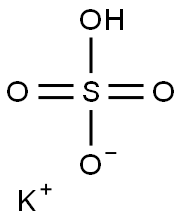 Potassium bisulfate  Struktur