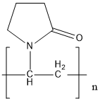 聚乙烯吡咯烷酮, 9003-39-8, 结构式