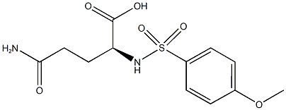 (2S)-5-amino-2-{[(4-methoxyphenyl)sulfonyl]amino}-5-oxopentanoic acid