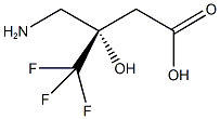 (3S)-3-(aminomethyl)-4,4,4-trifluoro-3-hydroxybutanoic acid Structure