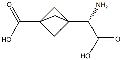 3-[(S)-AMINO(CARBOXY)METHYL]BICYCLO[1.1.1]PENTANE-1-CARBOXYLIC ACID Structure