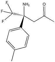 (4S)-4-amino-5,5,5-trifluoro-4-(4-methylphenyl)pentan-2-one