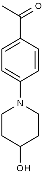 1-[4-(4-hydroxypiperidin-1-yl)phenyl]ethan-1-one Structure