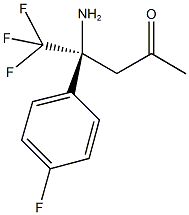 (4S)-4-amino-5,5,5-trifluoro-4-(4-fluorophenyl)pentan-2-one Structure