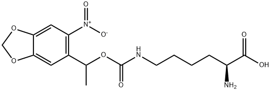 (2S)-2-aMino-6-((1-(6-nitrobenzo[d][1,3]dioxol-5-yl)ethoxy)carbonylaMino)hexanoic acid Structure