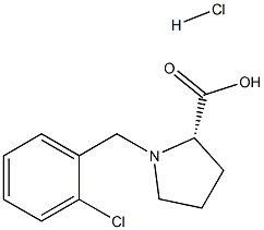 (S)-alpha-(2-chloro-benzyl)-proline hydrochloride Structure
