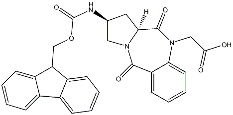 (2S,11aS)-Fmoc-2-amino-10-carboxymethyl-1,2,3,11a-tetrahydro-10H-pyrrolo[2,1-c][1,4]-benzodiazepine-5,11-dione
