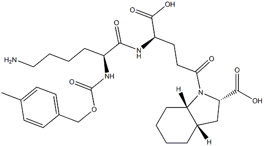 (2S,3aS,7aS)-Octahydro-1-[(4R)-4-[[(2S)-6-amino-2-[(4-methylbenzyloxy)carbonylamino]hexanoyl]amino]-4-carboxybutyryl]-1H-indole-2-carboxylic acid