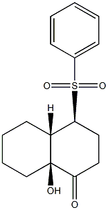 (4S,4aS,8aS)-8a-Hydroxy-4-(phenylsulfonyl)octahydronaphthalen-1(2H)-one