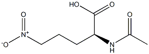 [S,(+)]-2-(Acetylamino)-5-nitrovaleric acid Structure