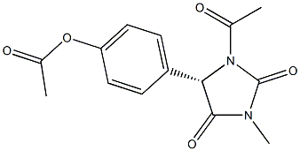 (5S)-1-Acetyl-5-(4-acetoxyphenyl)-3-methyl-2,4-imidazolidinedione